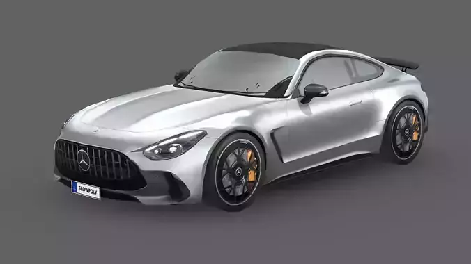 Mercedes-Benz AMG GT Coupe 2024 Low-poly 3D model