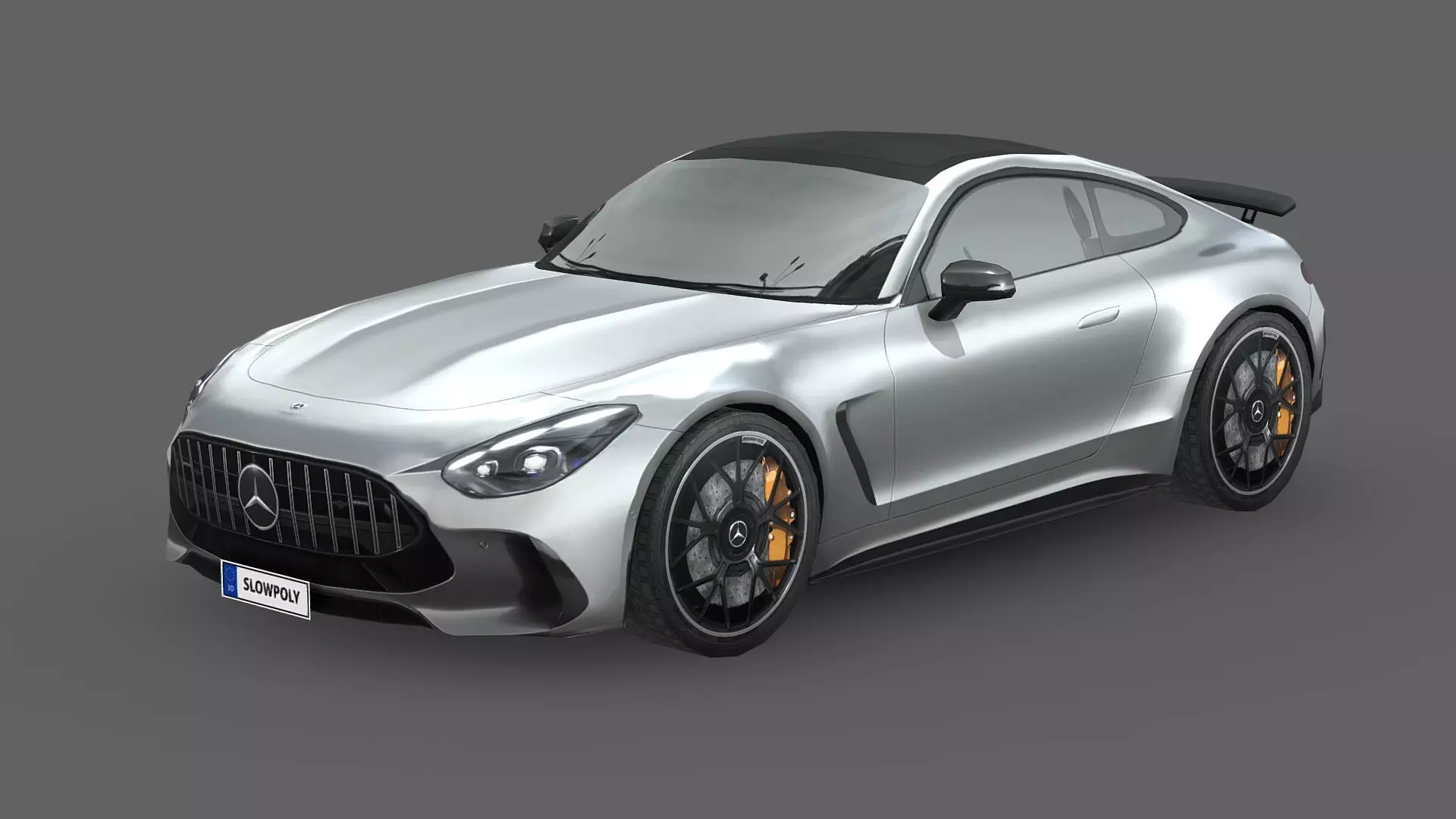 Mercedes-Benz AMG GT Coupe 2024 Low-poly 3D model_0
