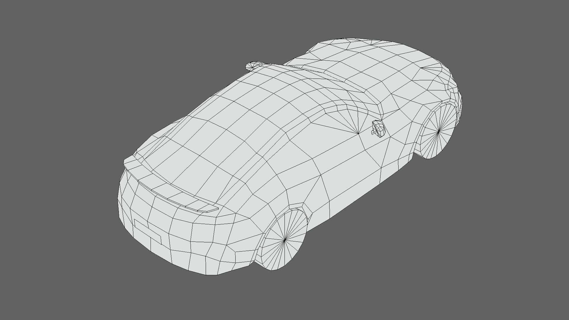 Mercedes-Benz AMG GT Coupe 2024 Low-poly 3D model_6