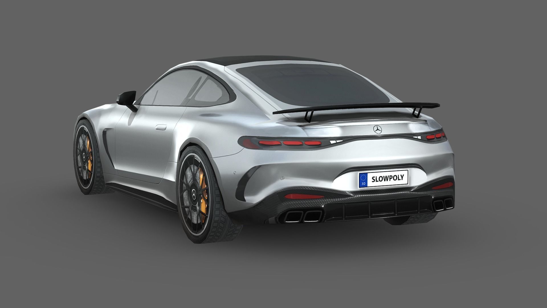 Mercedes-Benz AMG GT Coupe 2024 Low-poly 3D model_1