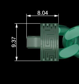 Cuban Chain Bracelet 3D print model_5