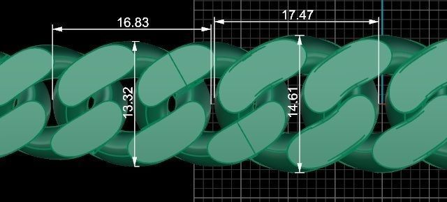 Cuban Chain Bracelet 3D print model_7
