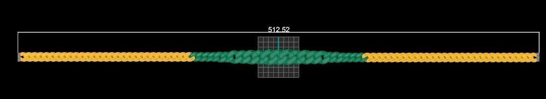 Cuban Chain Necklace 3D print model_3