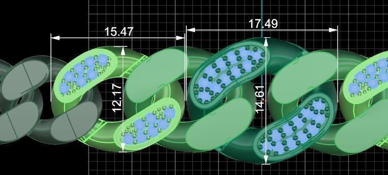 Cuban Chain Bracelet 3D print model_5