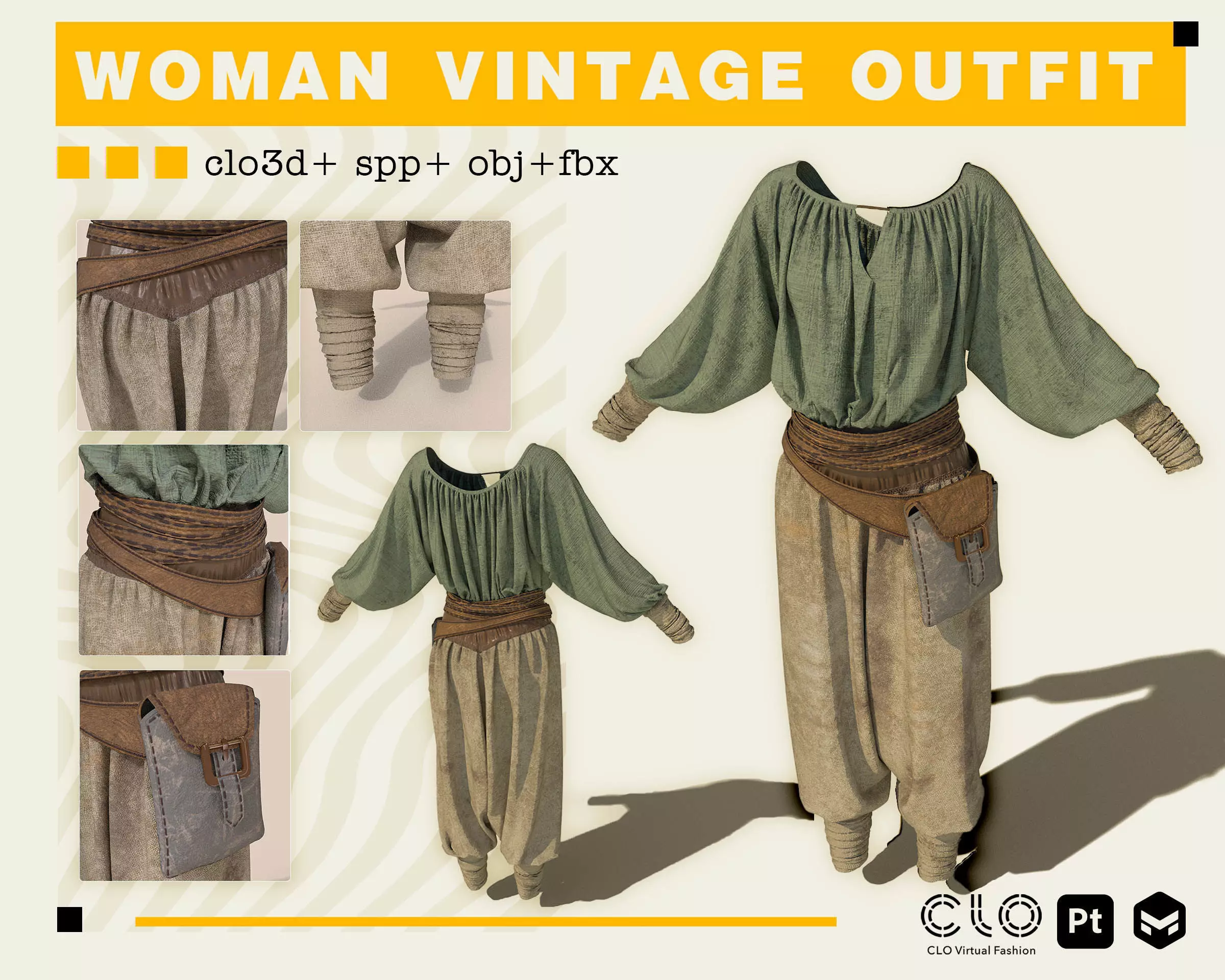 female outfit 3D model