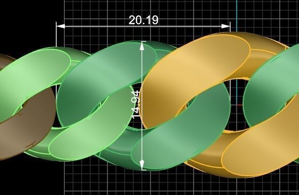 Cuban Chain Bracelet 3D print model_7