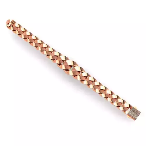 Cuban Chain Bracelet 3D print model