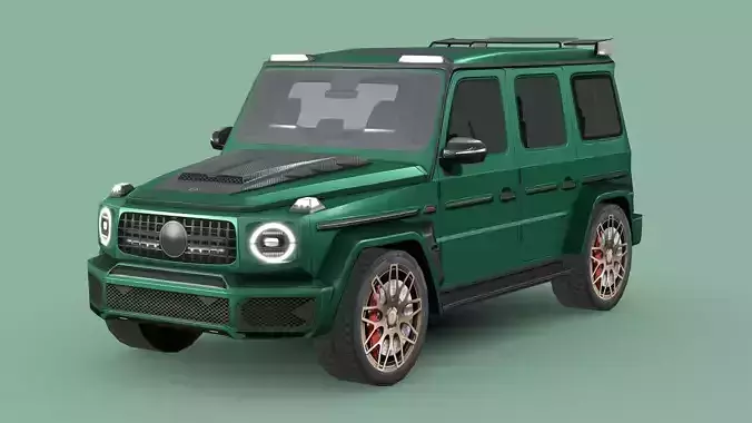 Mercedes-Benz AMG G63 BRABUS 700 Low-poly 3D model