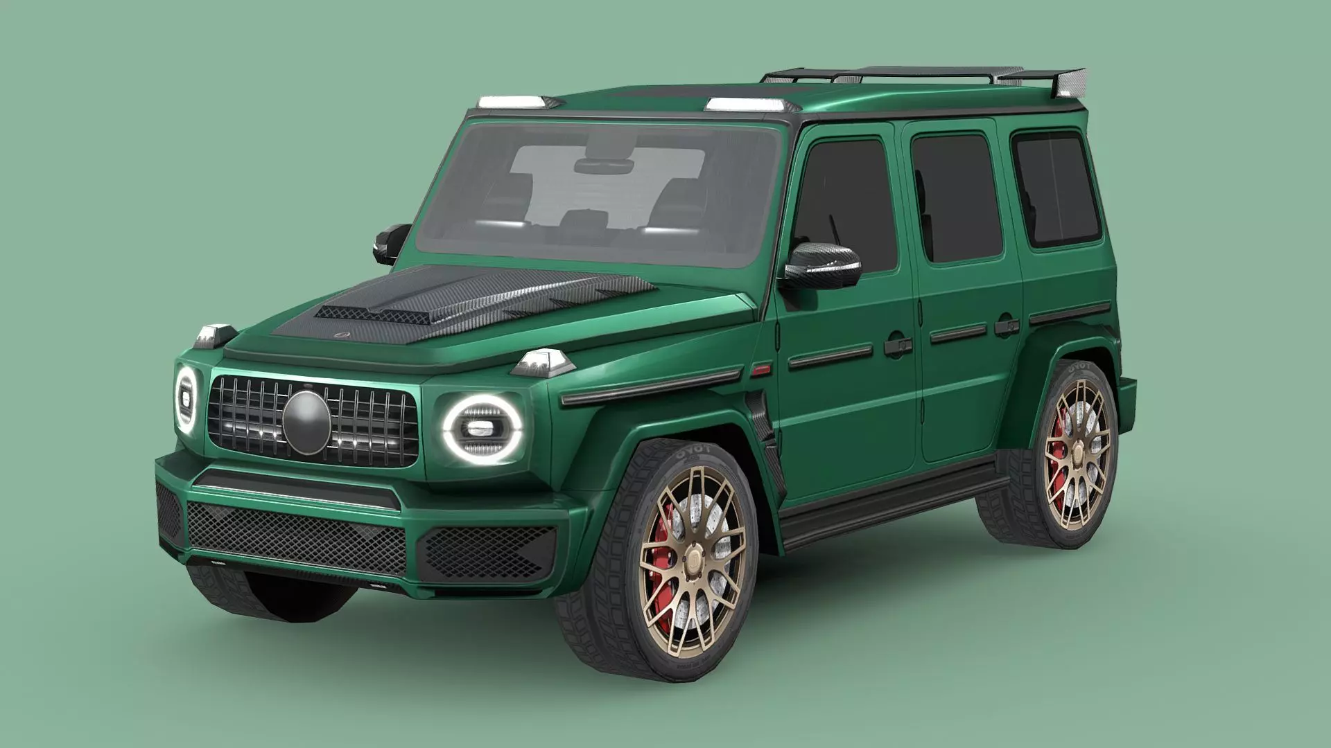 Mercedes-Benz AMG G63 BRABUS 700 Low-poly 3D model_0