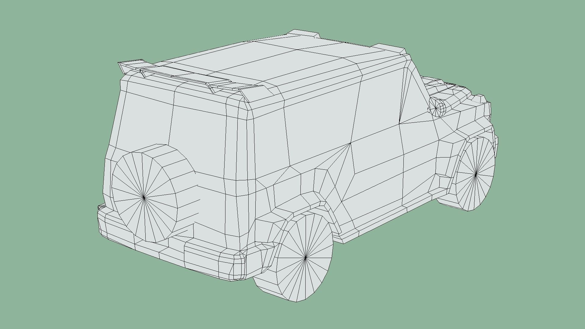 Mercedes-Benz AMG G63 BRABUS 700 Low-poly 3D model_6