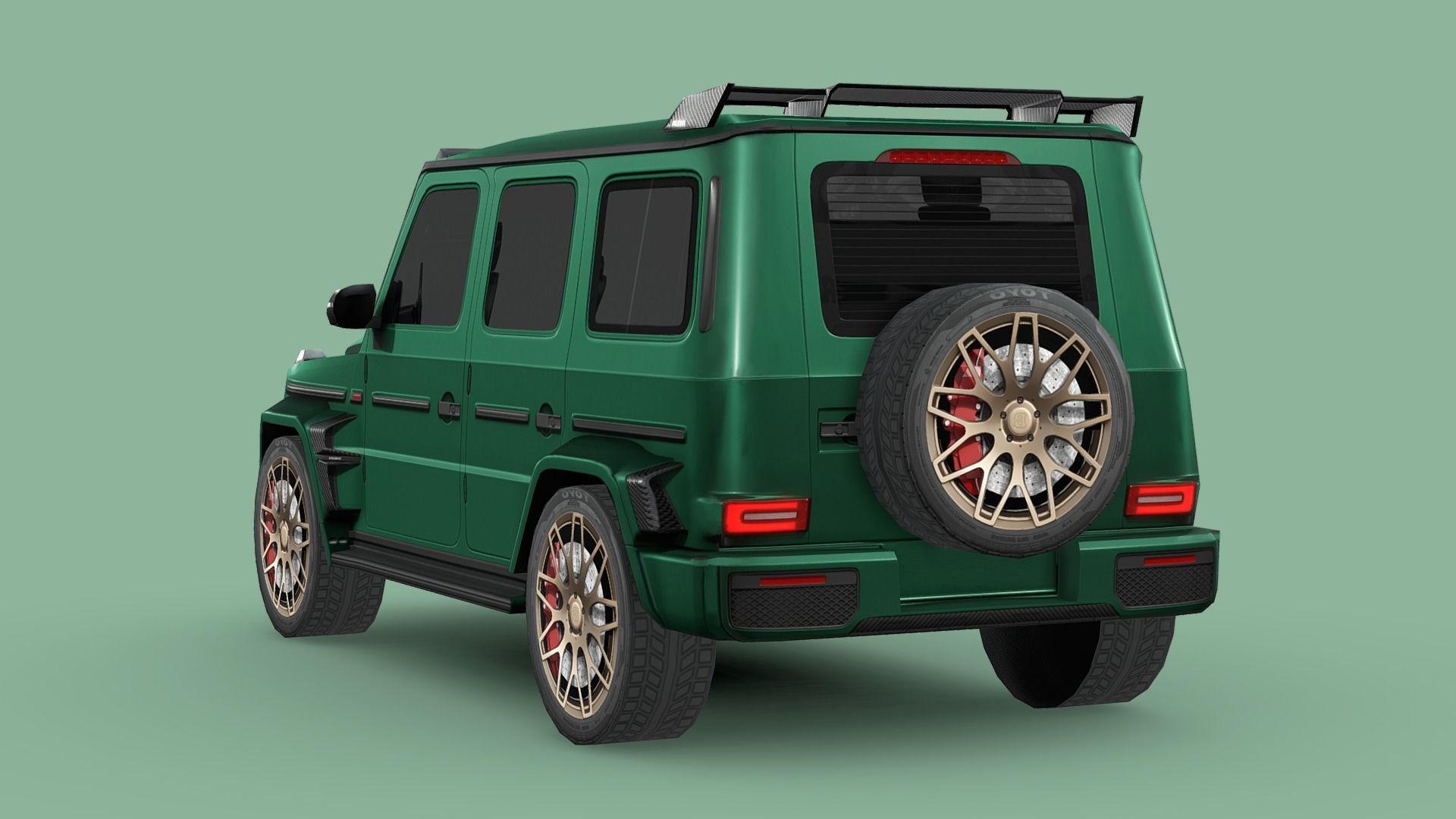 Mercedes-Benz AMG G63 BRABUS 700 Low-poly 3D model_1