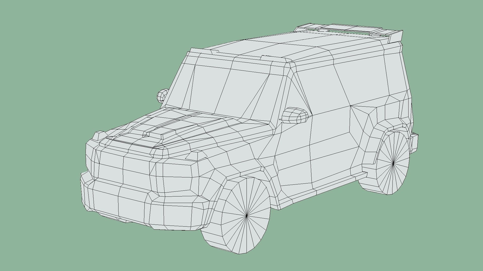 Mercedes-Benz AMG G63 BRABUS 700 Low-poly 3D model_5