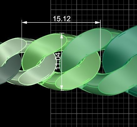  Cuban Chain Bracelet 3D print model_6
