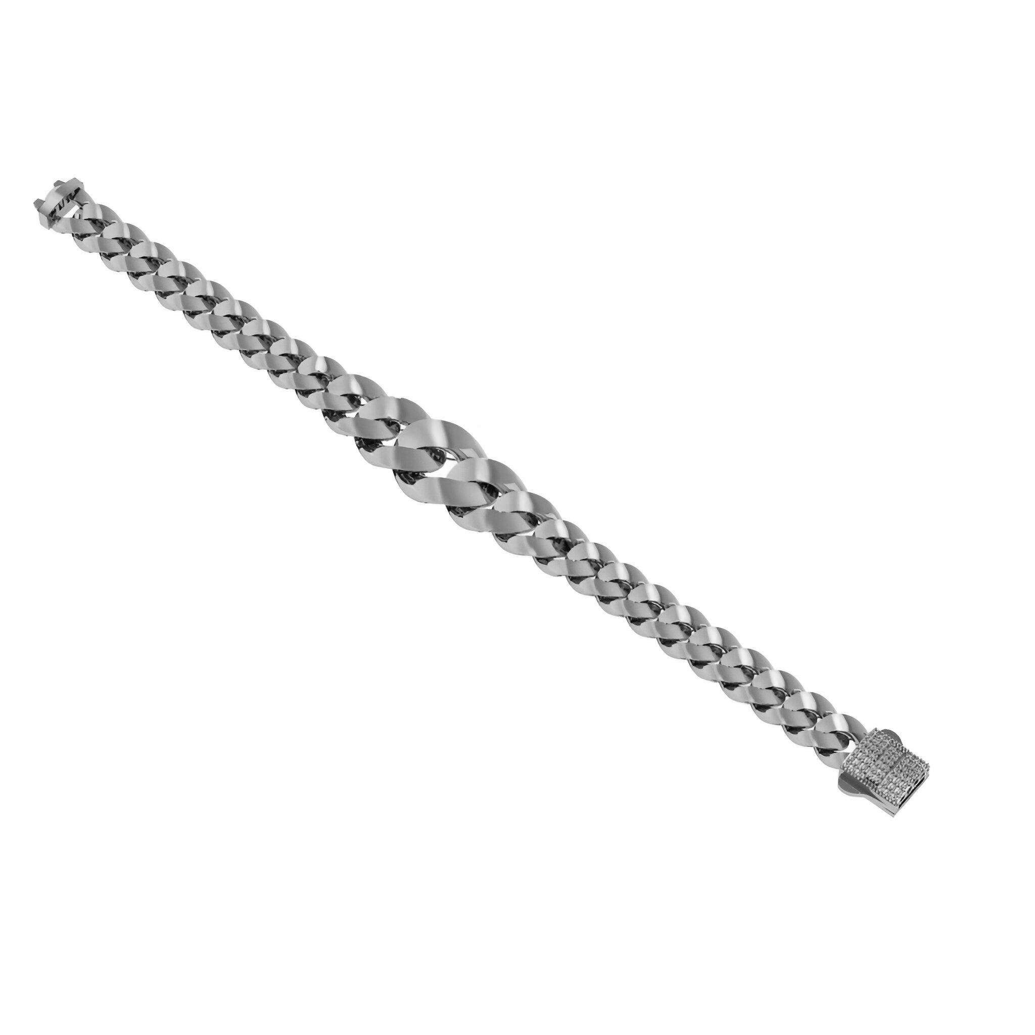  Cuban Chain Bracelet 3D print model_2