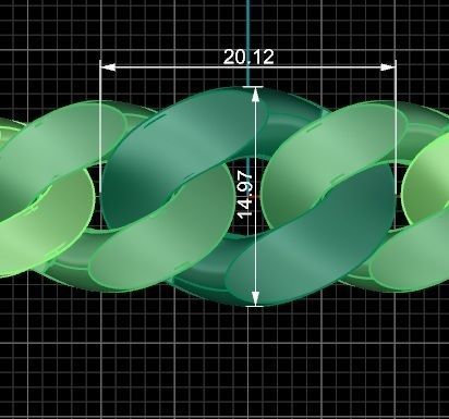  Cuban Chain Bracelet 3D print model_8