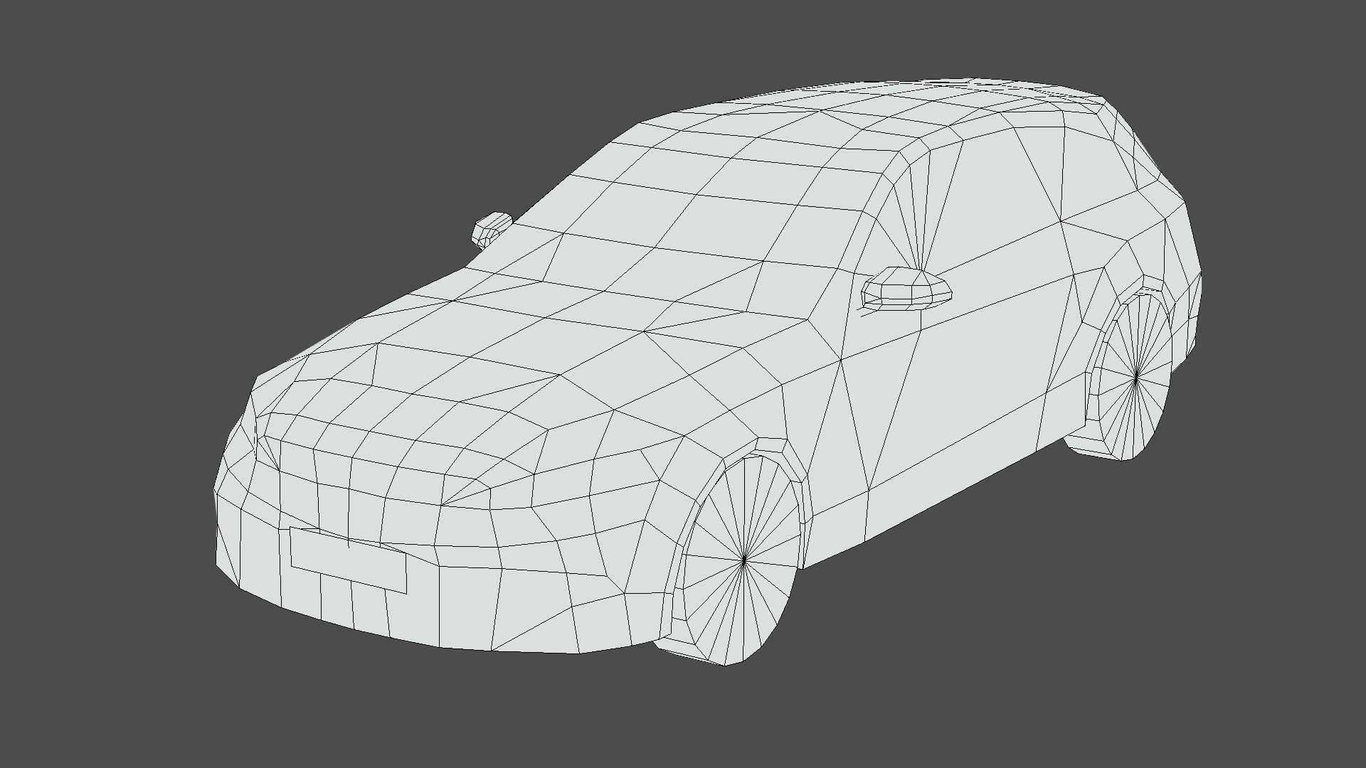 Mercedes Benz AMG C63 Estate Low-poly 3D model_5