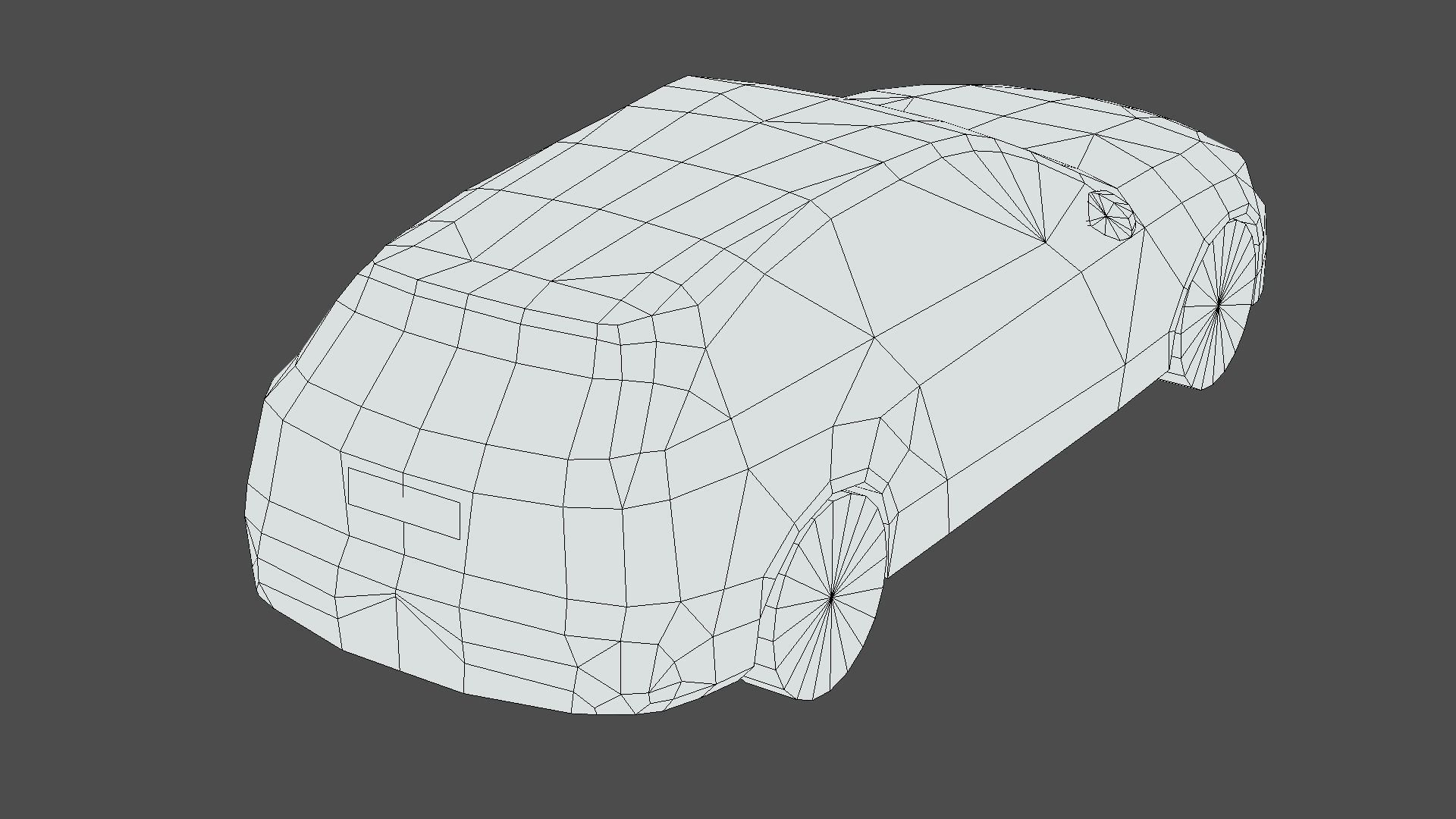 Mercedes Benz AMG C63 Estate Low-poly 3D model_6