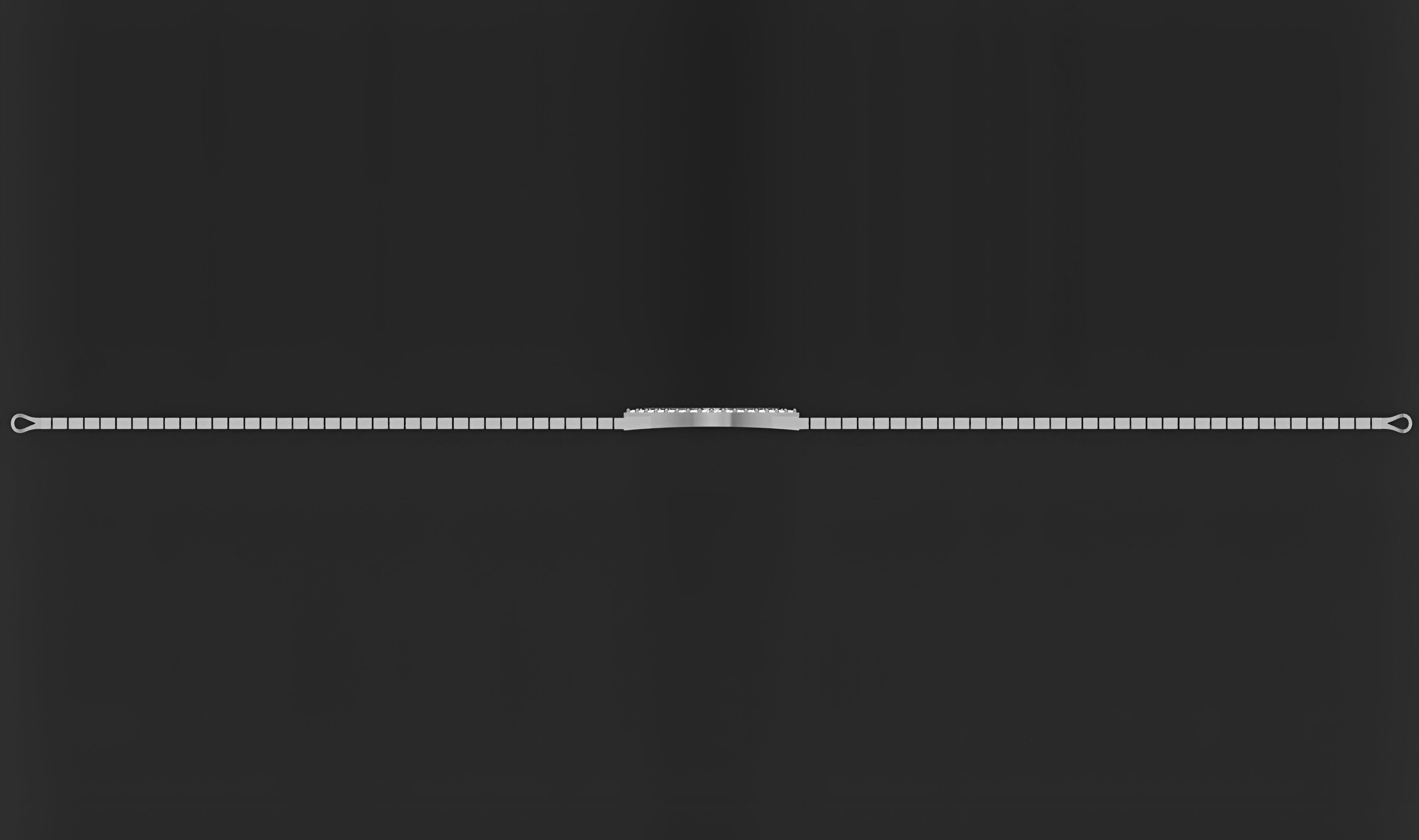 Gold Chain Bracelet 3D print model_9