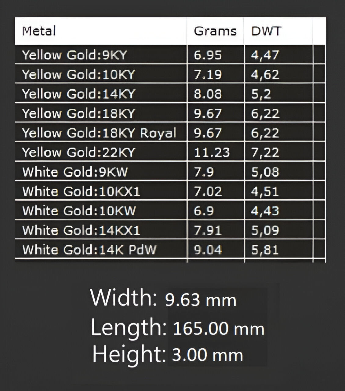 Gold Chain Bracelet 3D print model_3