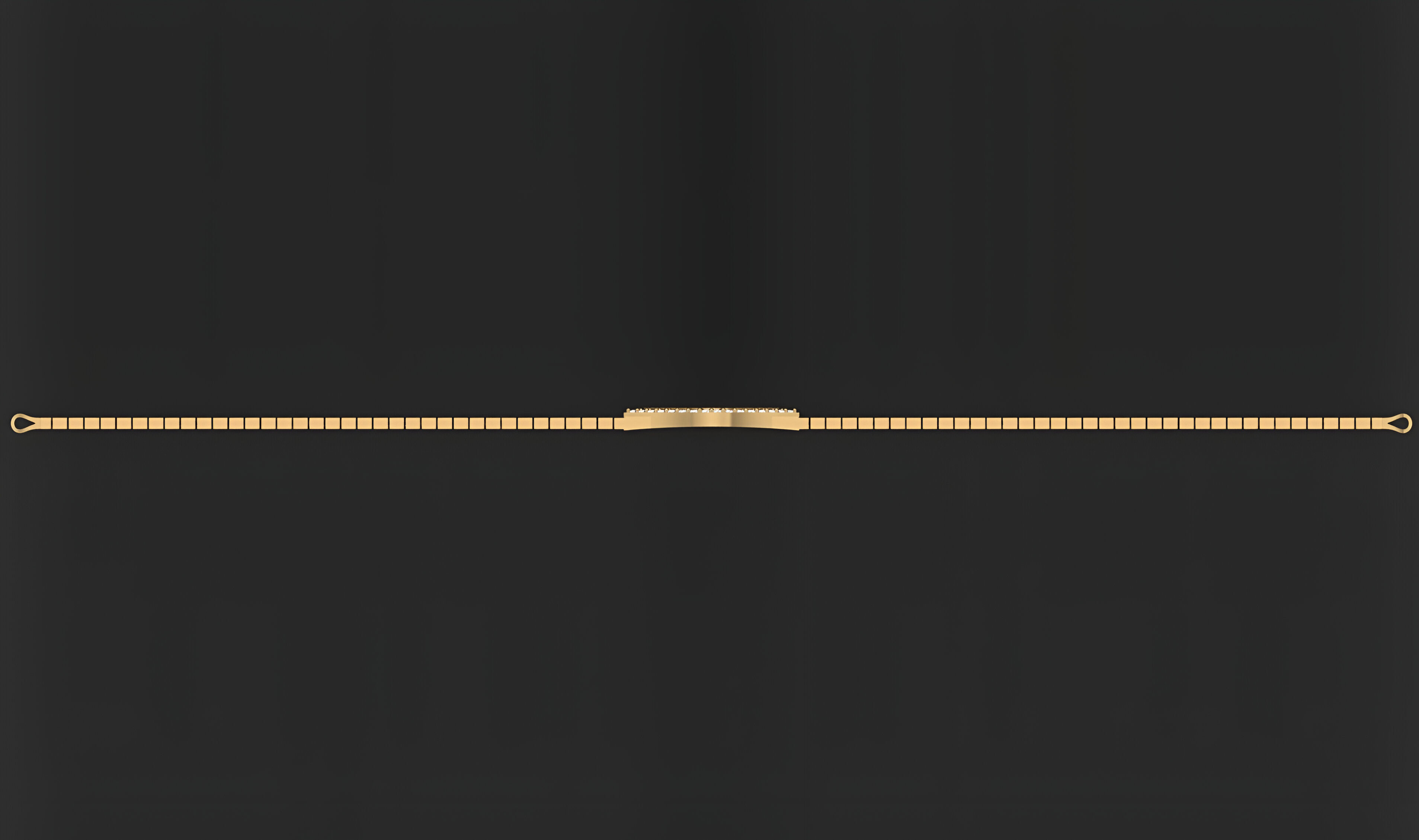 Gold Chain Bracelet 3D print model_5