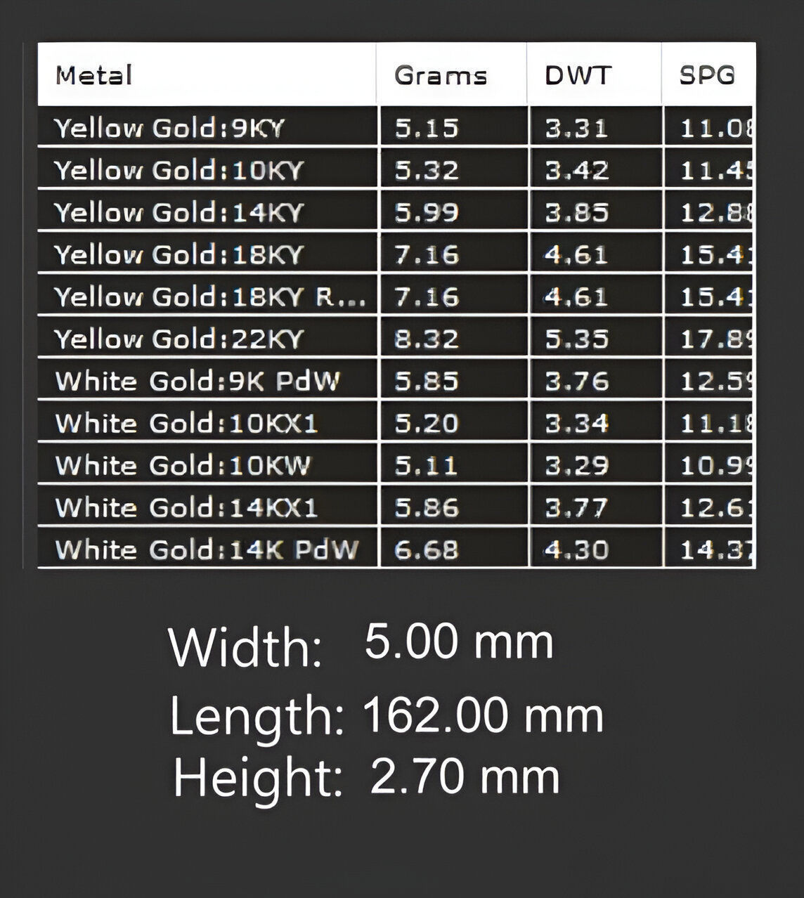 Gold Chain Bracelet 3D print model_2