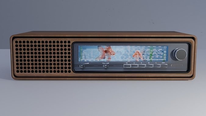 Vintage Fishtank Radio Free 3D model