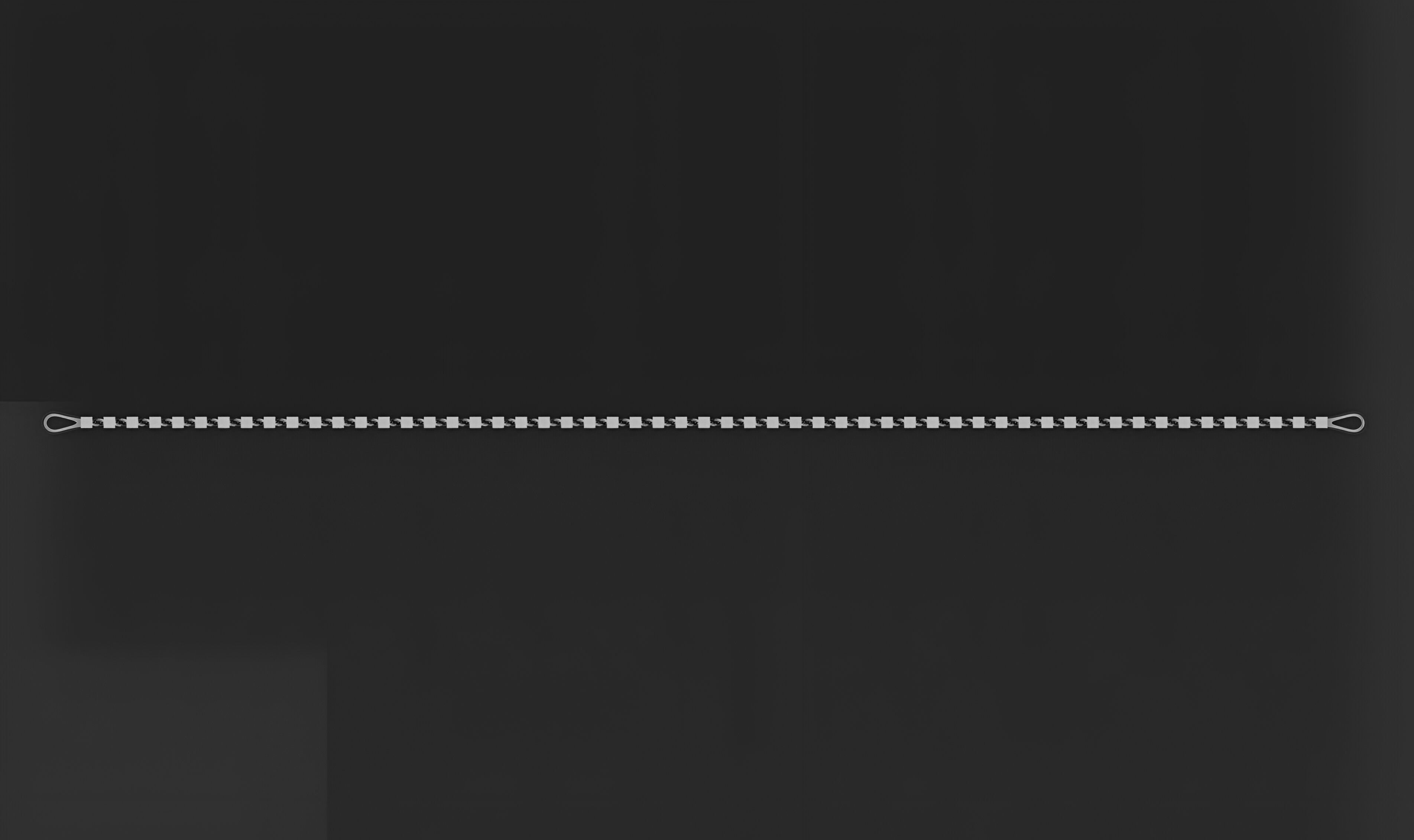 Gold Chain Bracelet 3D print model_9