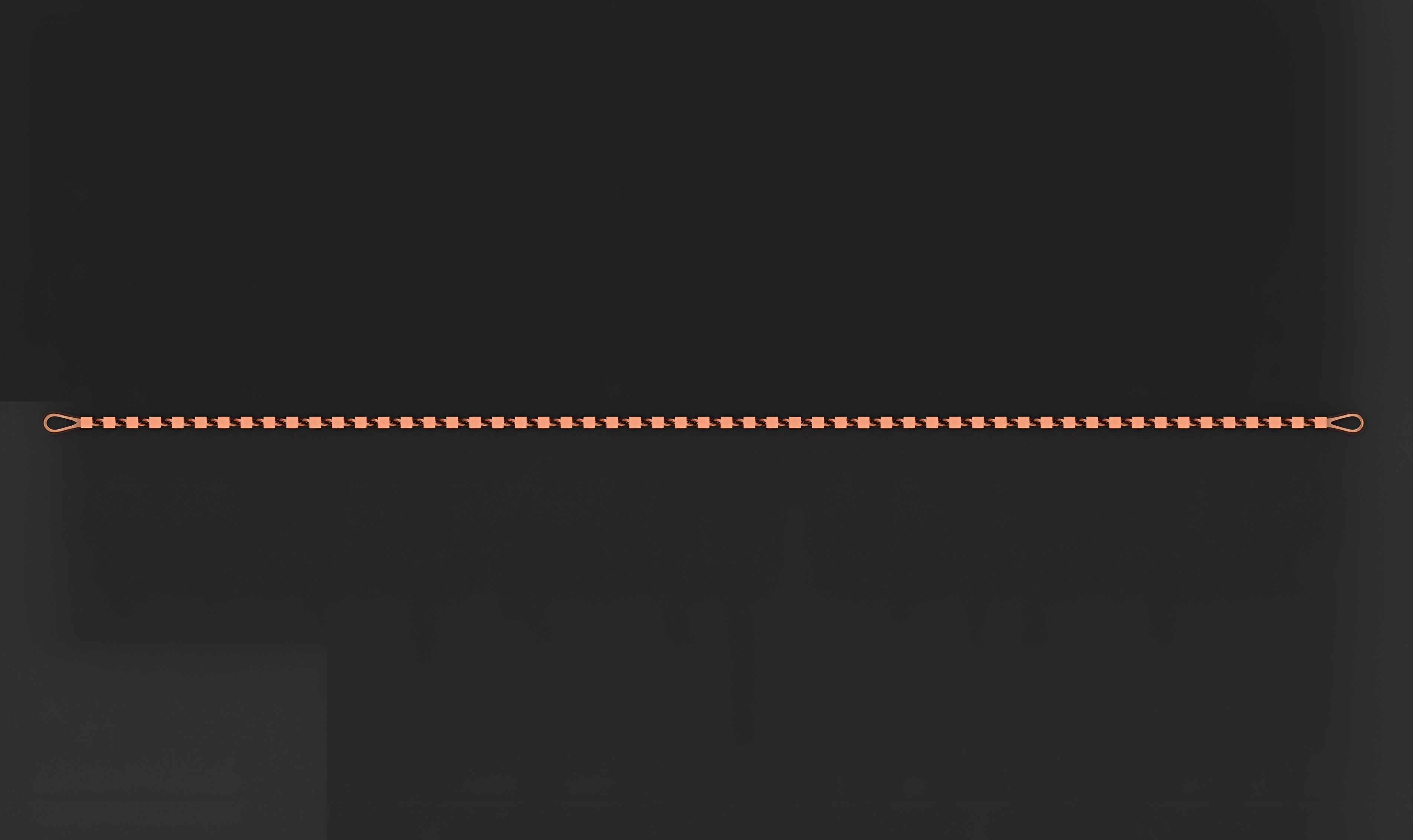 Gold Chain Bracelet 3D print model_5