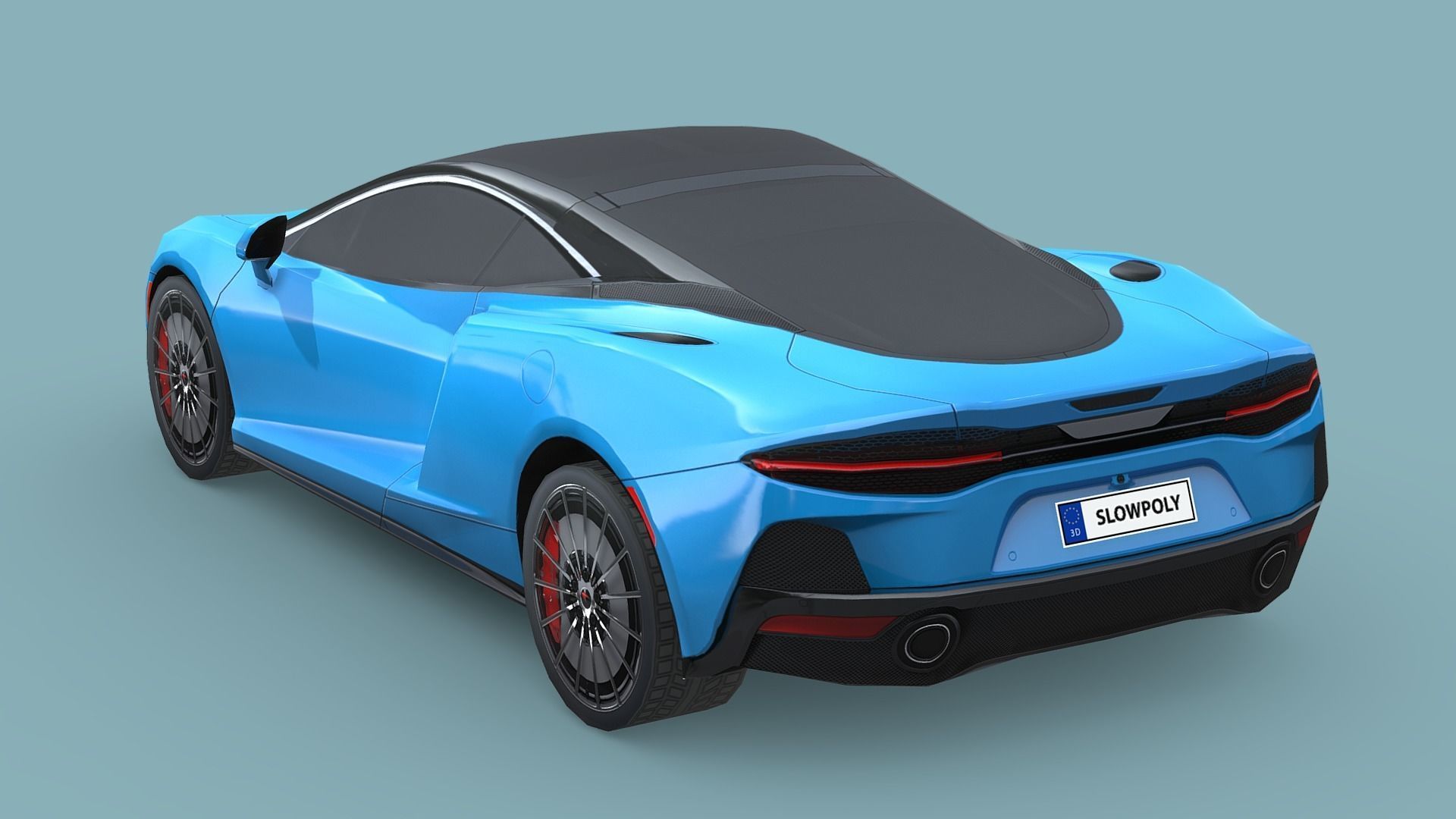 McLaren GT 2020 Low-poly 3D model_1