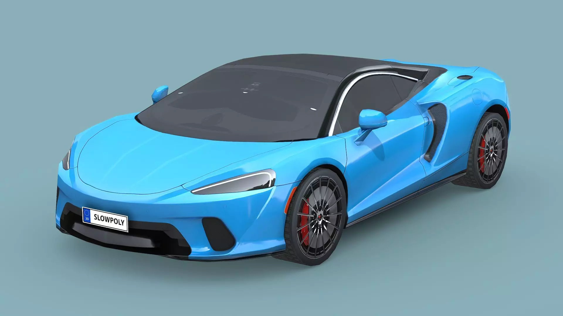 McLaren GT 2020 Low-poly 3D model_0