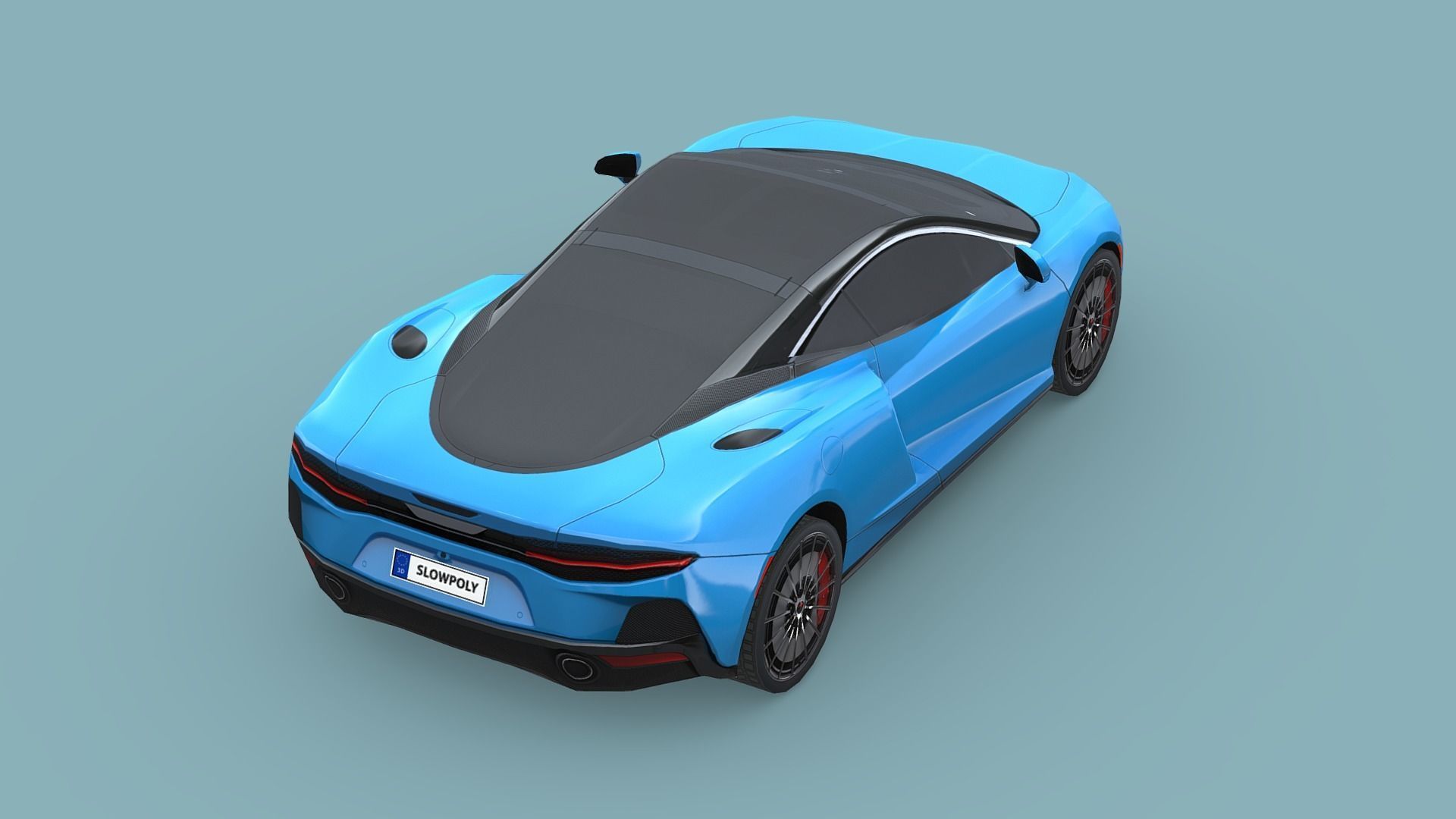 McLaren GT 2020 Low-poly 3D model_4