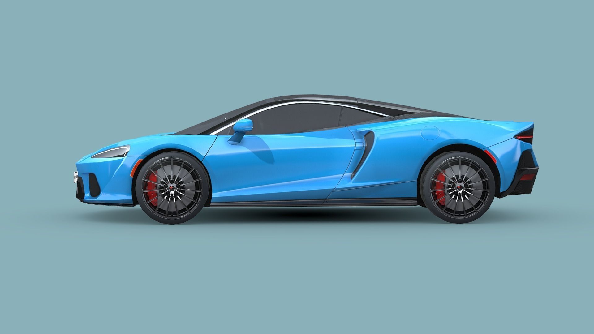 McLaren GT 2020 Low-poly 3D model_2