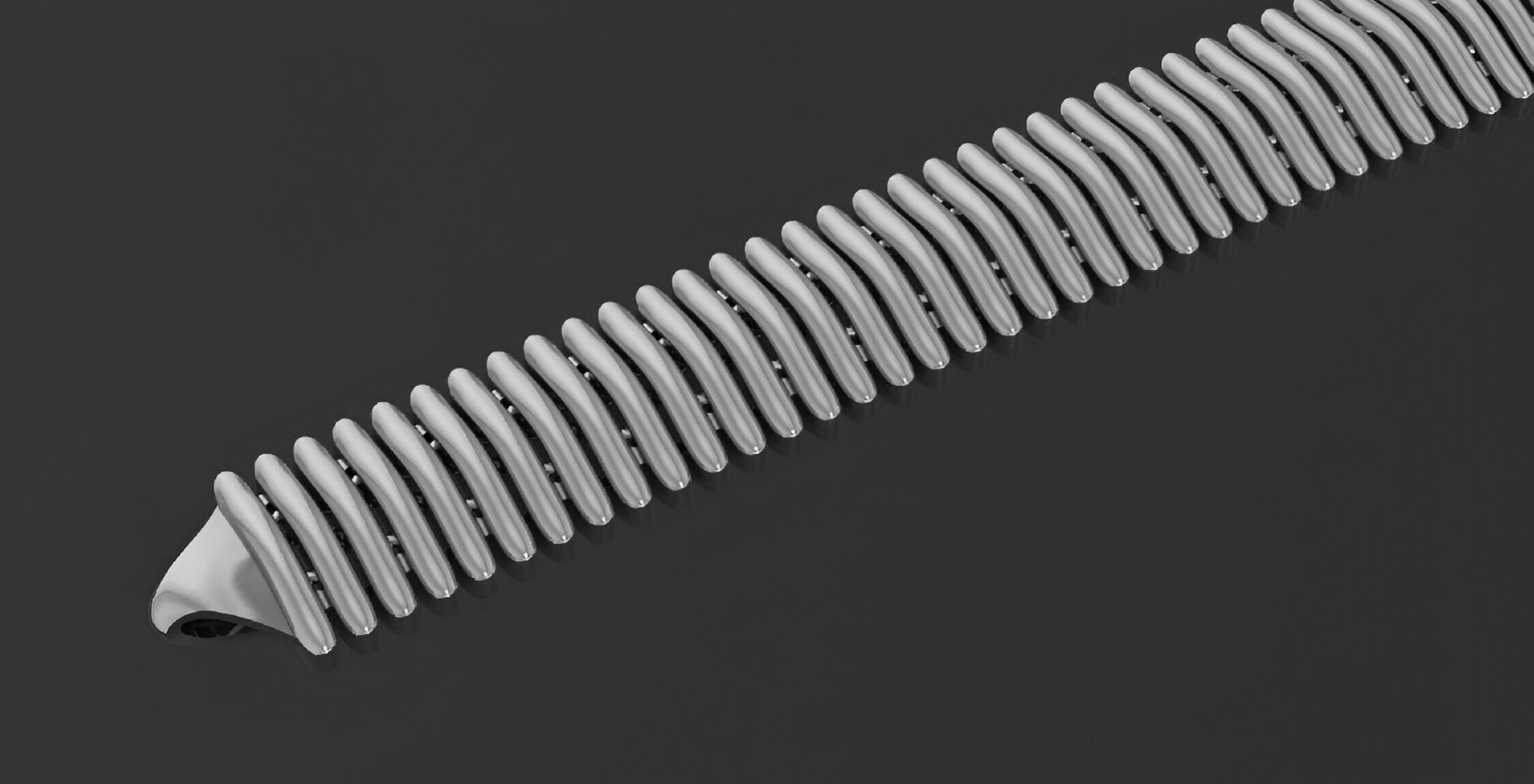 Gold Chain Bracelet 3D print model_7