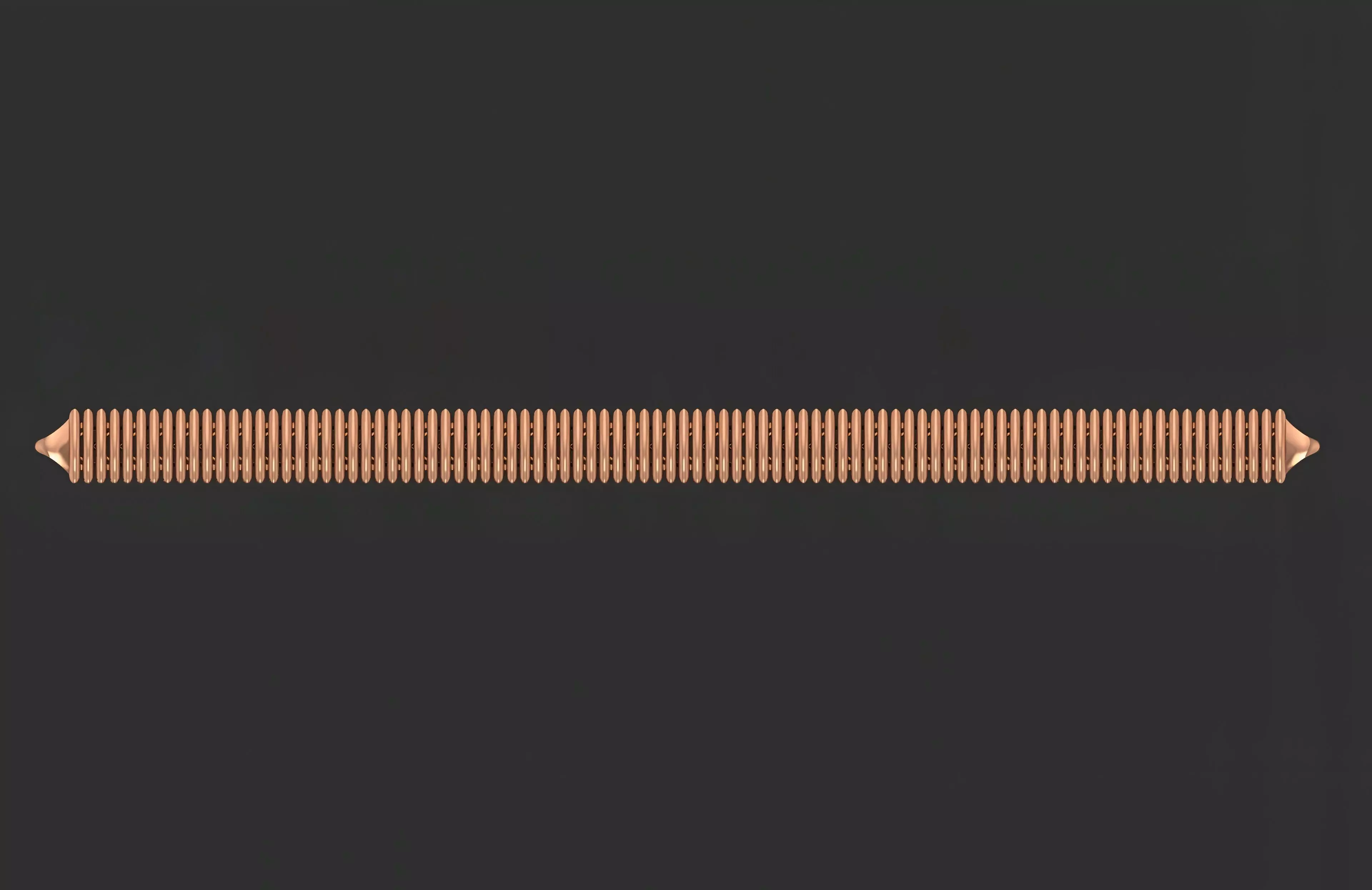 Gold Chain Bracelet 3D print model_0