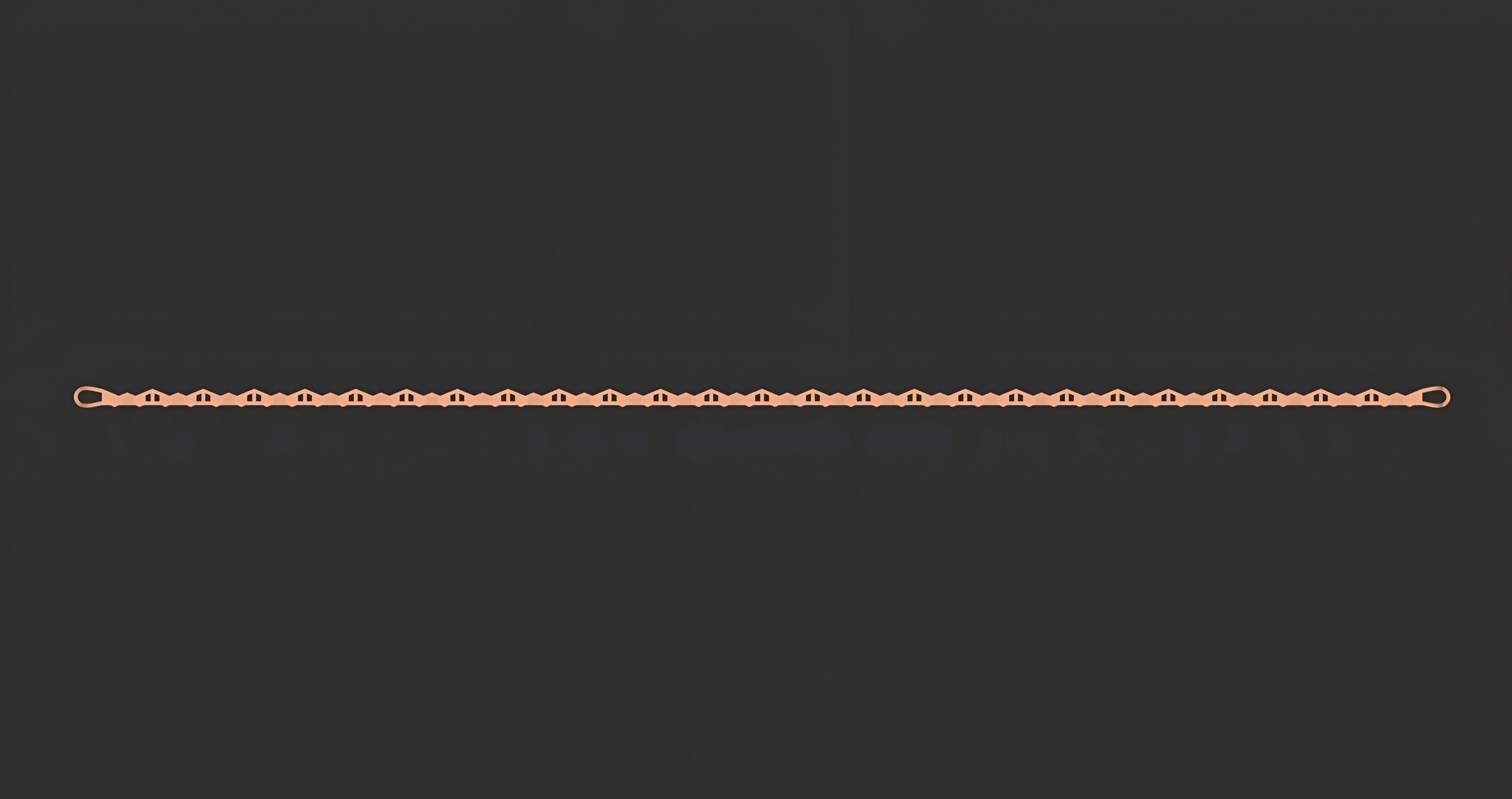 Gold Chain Bracelet 3D print model_6