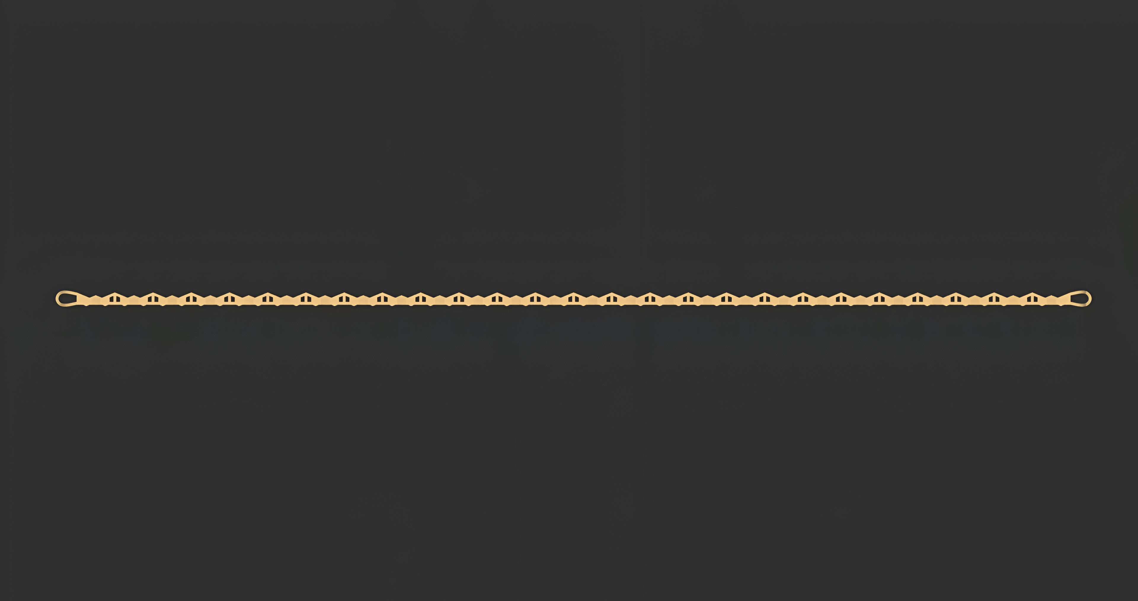 Gold Chain Bracelet 3D print model_4