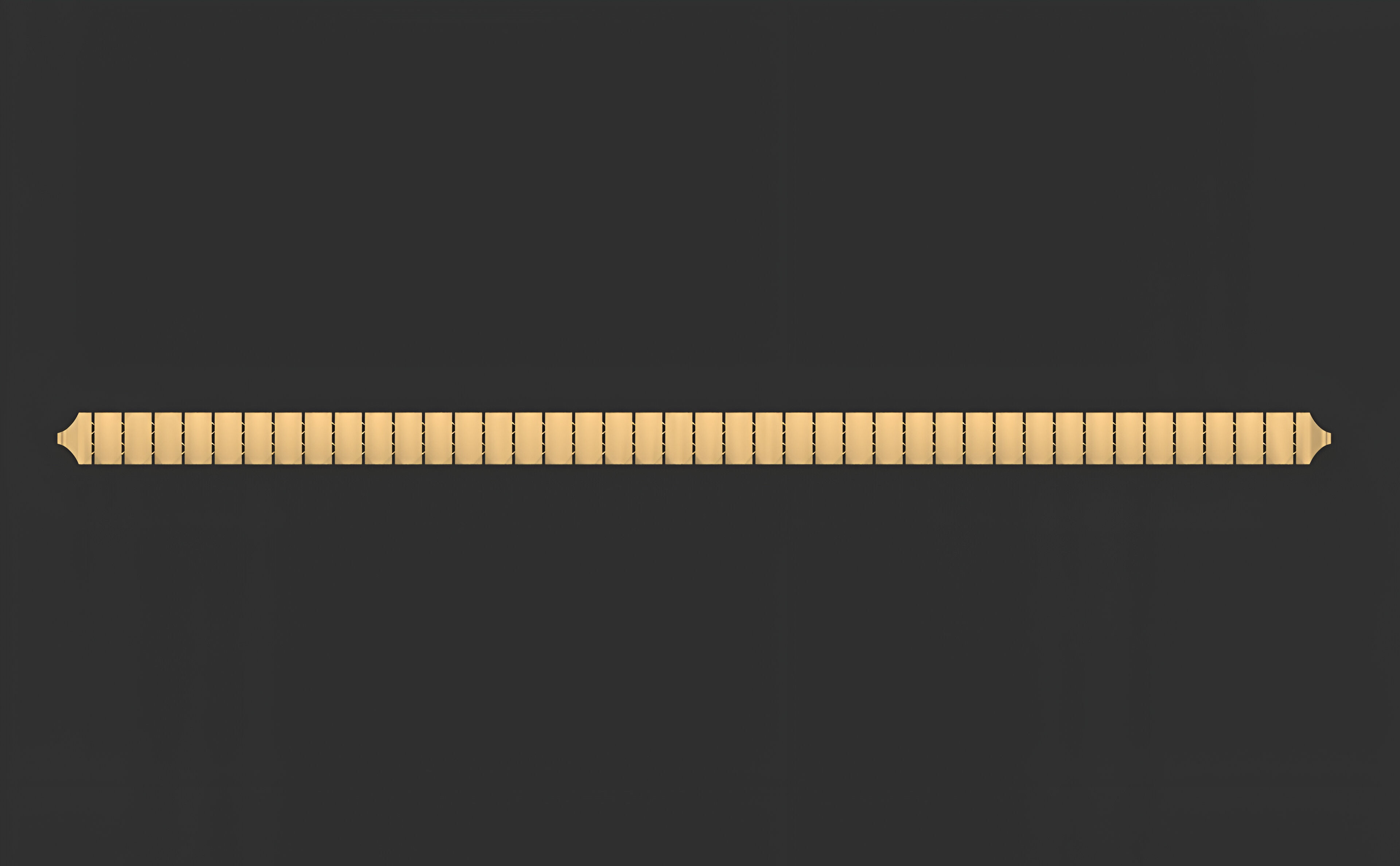 Gold Chain Bracelet 3D print model_2