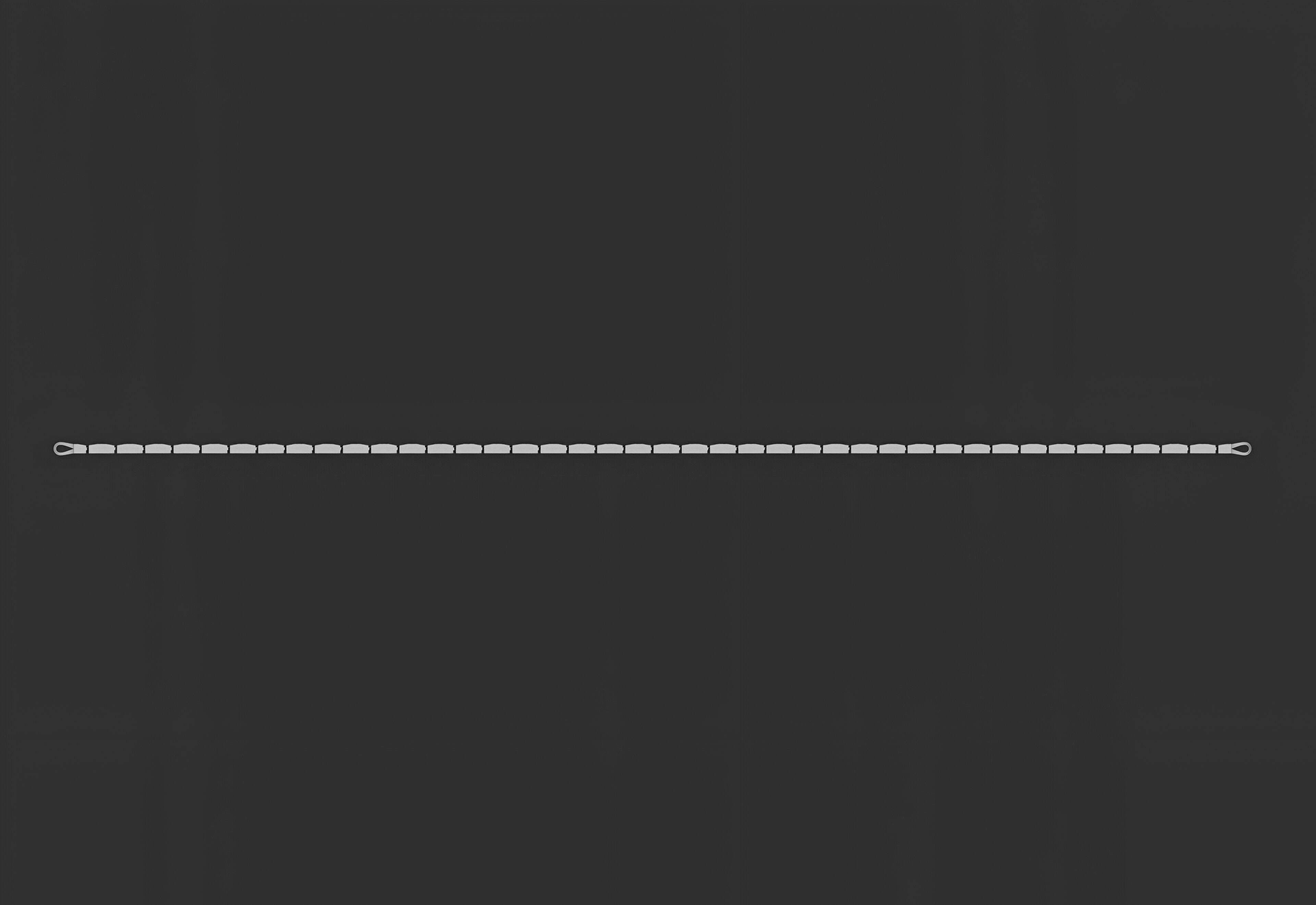 Gold Chain Bracelet 3D print model_9