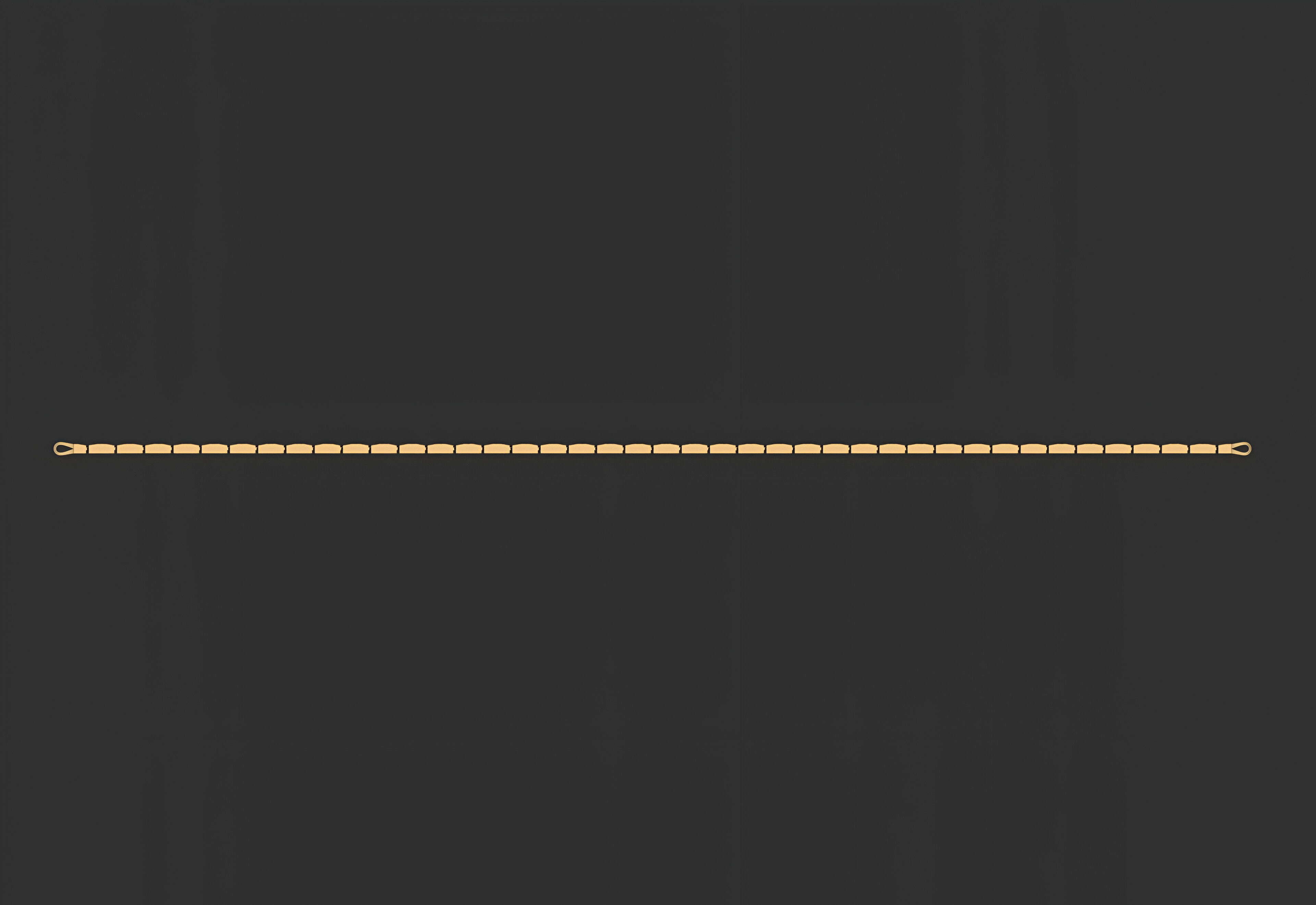 Gold Chain Bracelet 3D print model_3