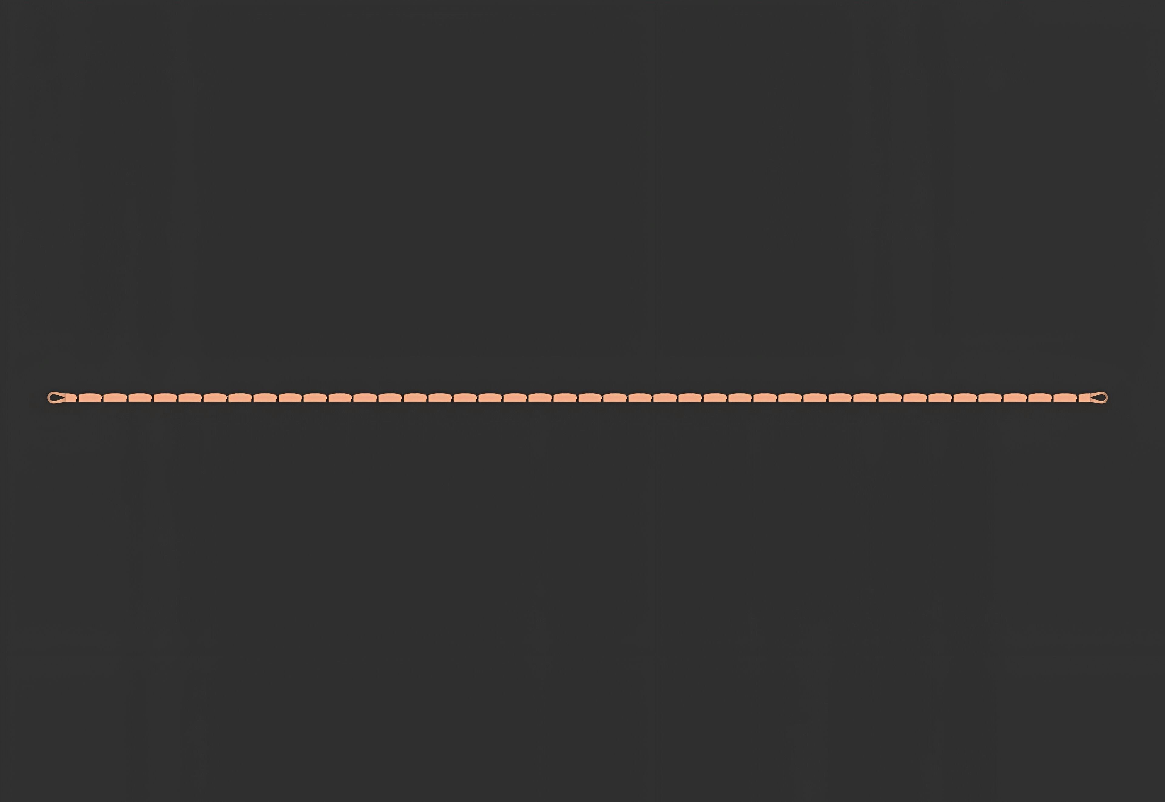 Gold Chain Bracelet 3D print model_5