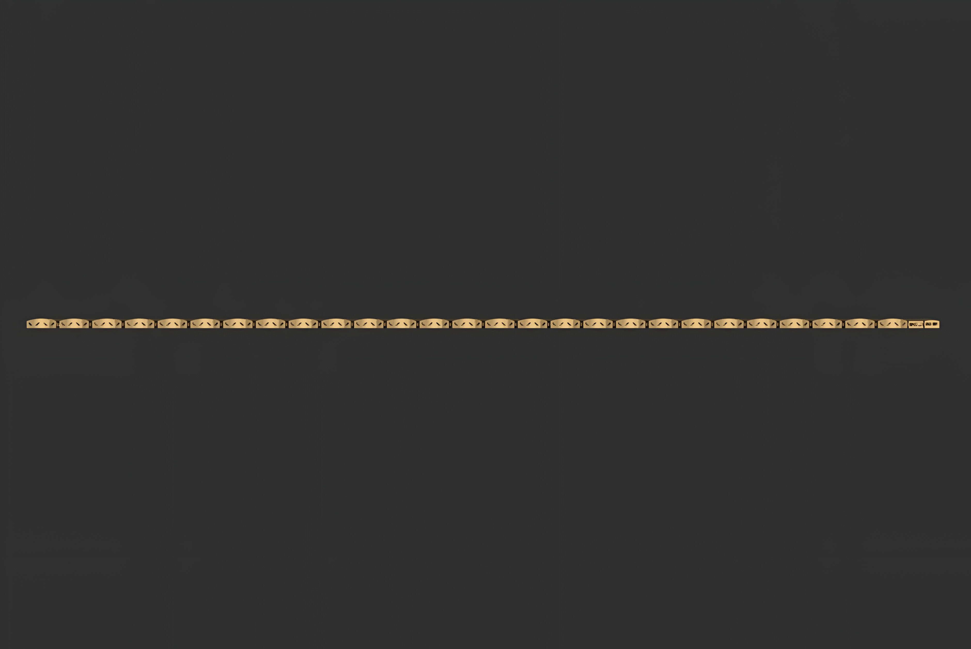 Gold Chain Bracelet 3D print model_4