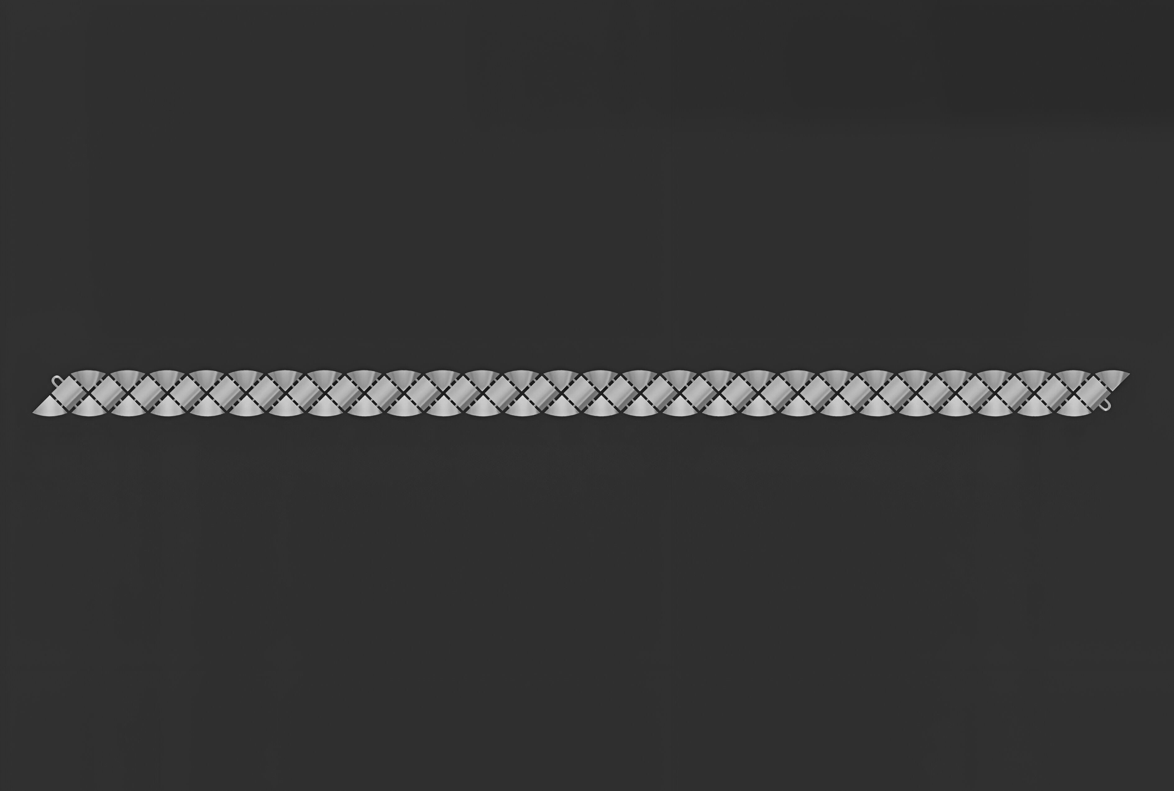 Gold Chain Bracelet 3D print model_8