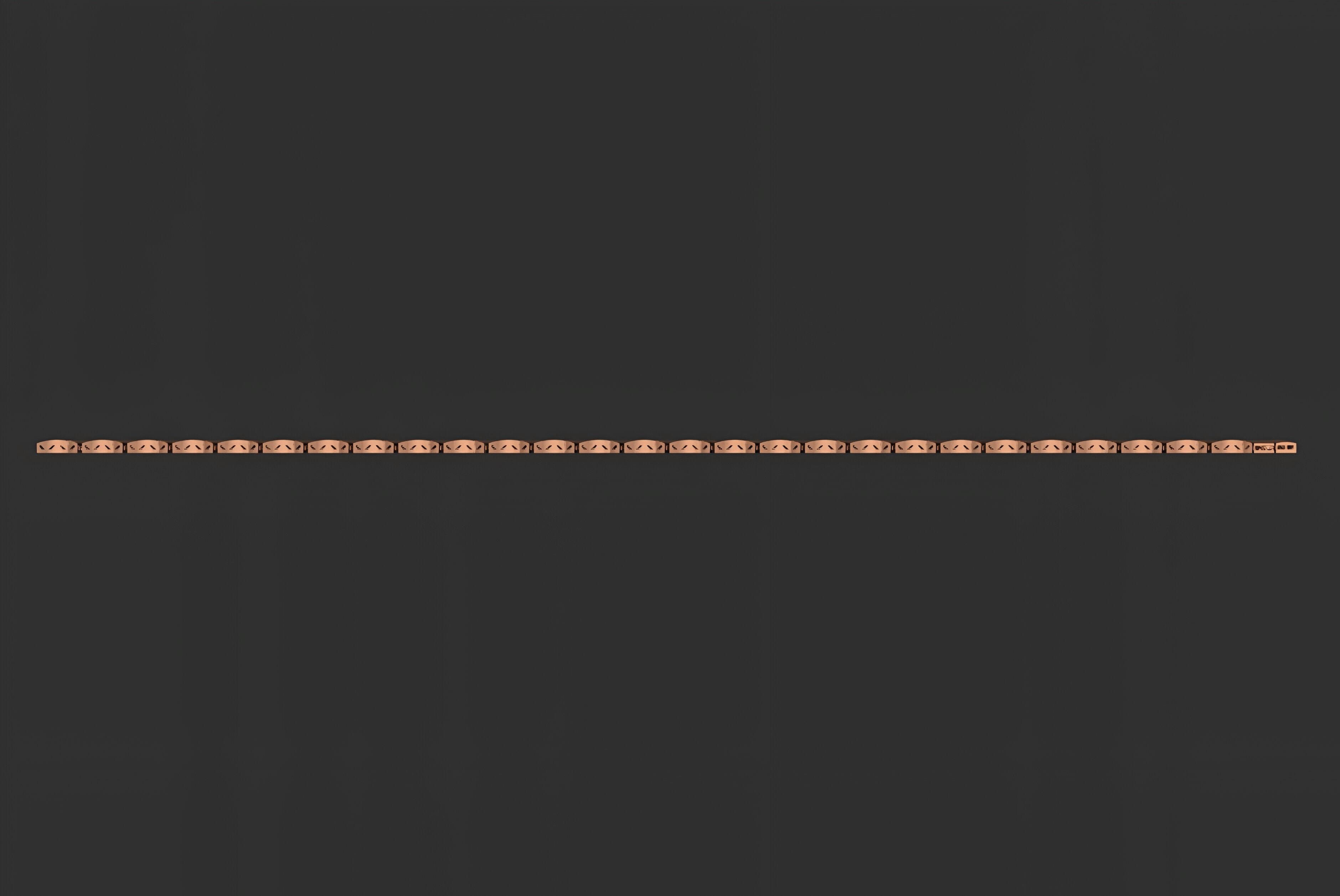 Gold Chain Bracelet 3D print model_6