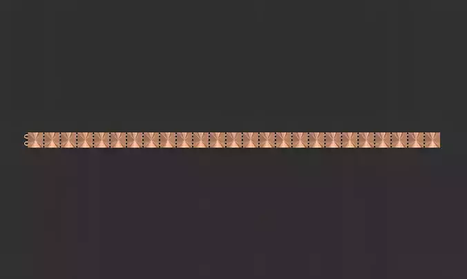 Gold Chain Bracelet 3D print model