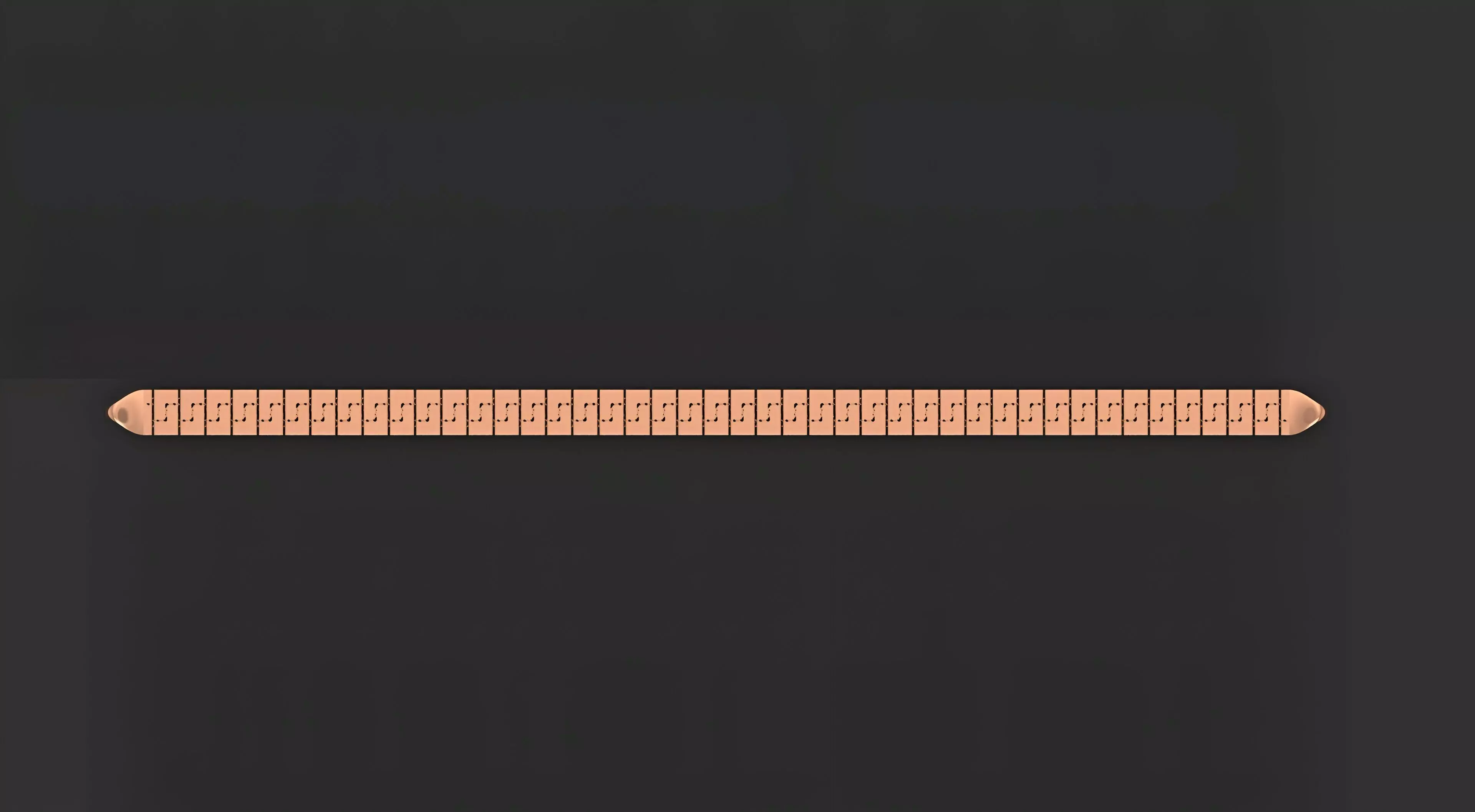 Gold Chain Bracelet 3D print model_0