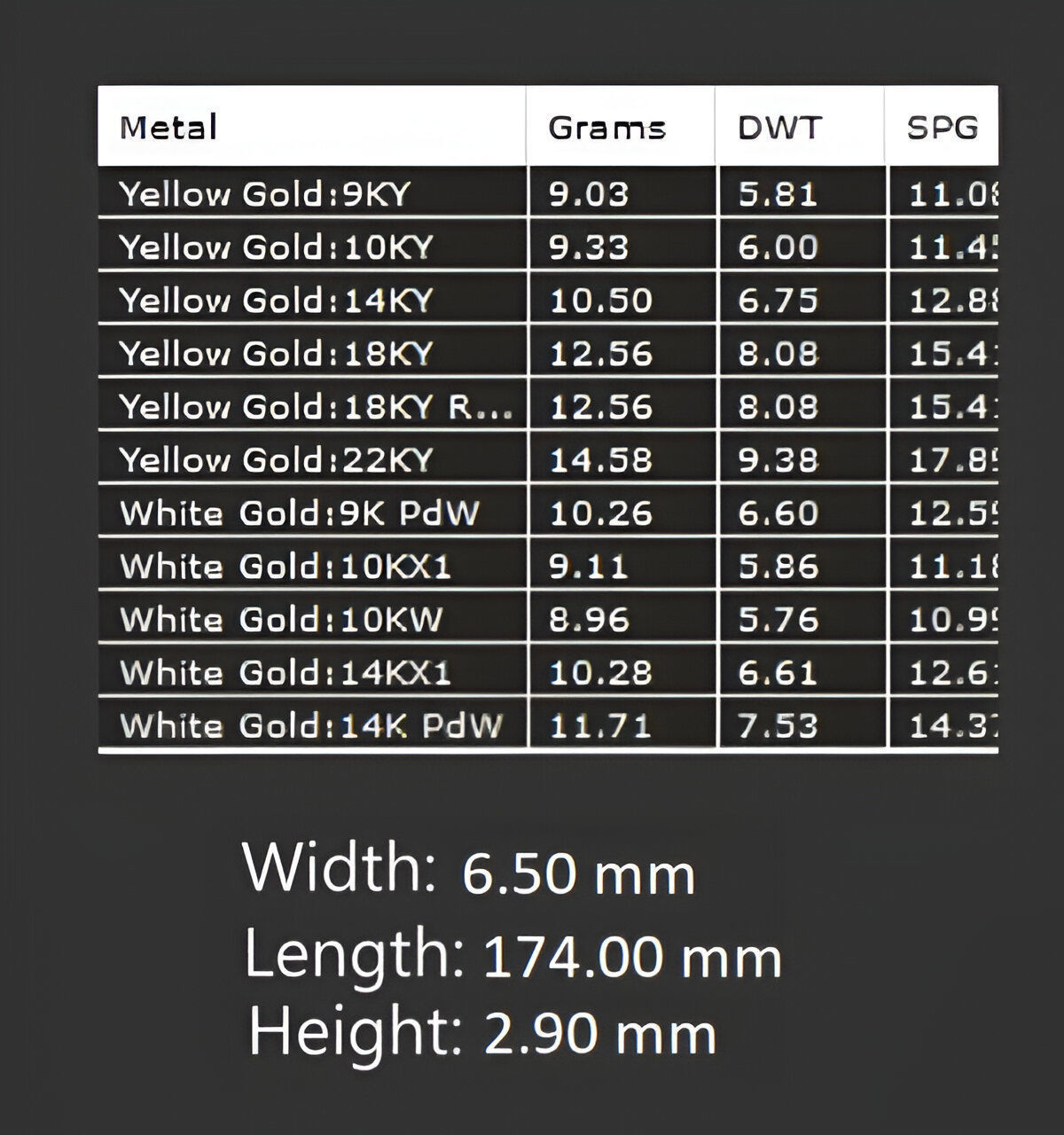 Gold Chain Bracelet 3D print model_2