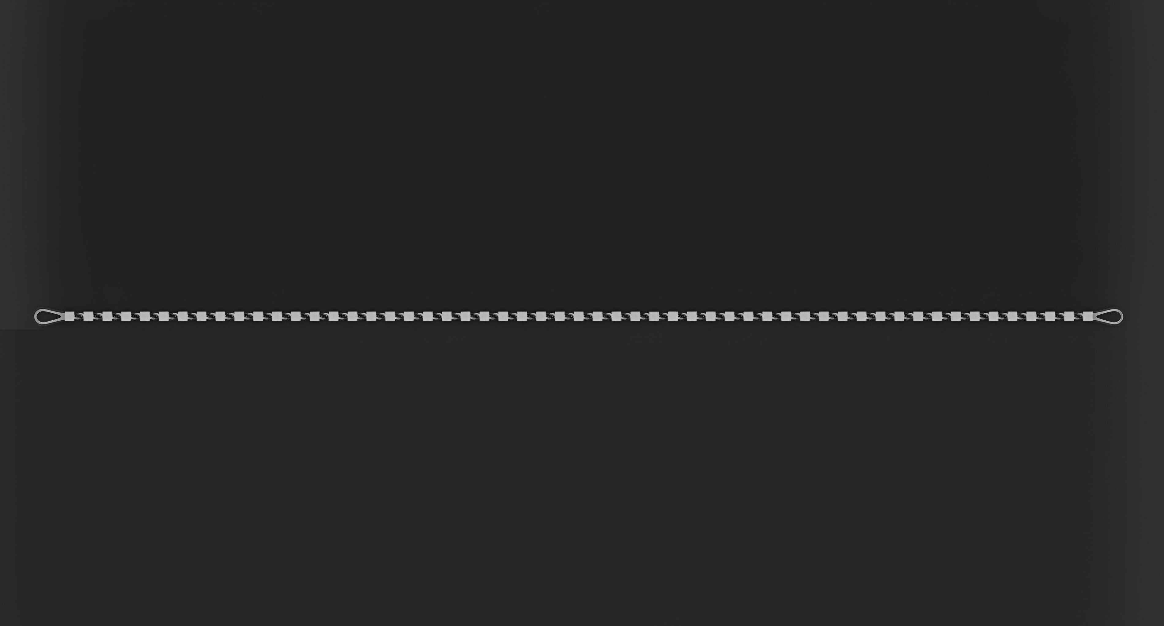 Gold Chain Bracelet 3D print model_9