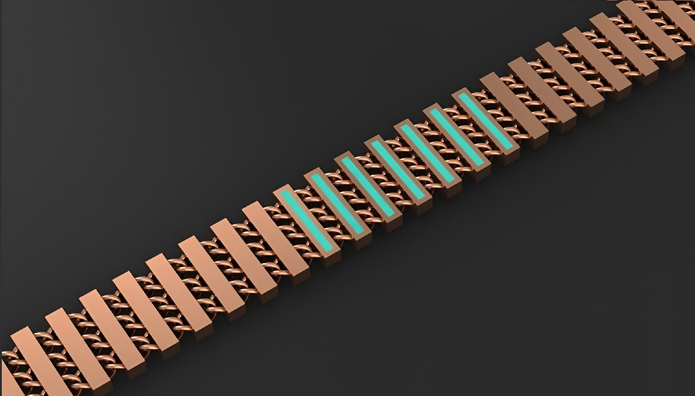 Gold Chain Bracelet 3D print model_5