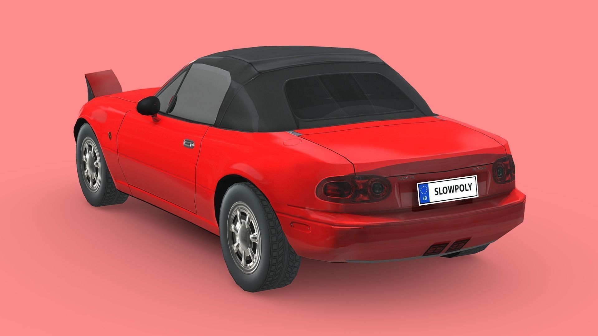 Mazda MX-5 1989 Low-poly 3D model_1
