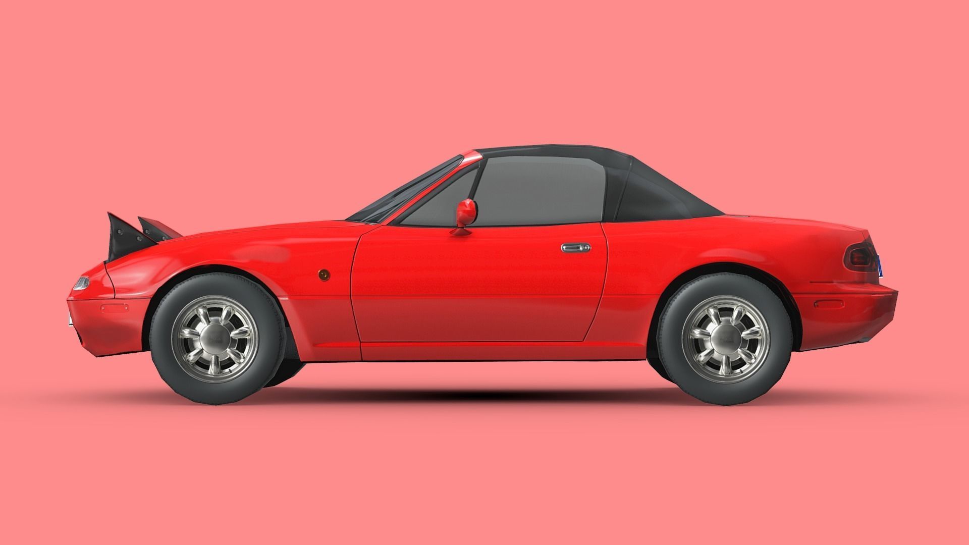 Mazda MX-5 1989 Low-poly 3D model_2